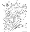 BODY PARTS Diagram and Parts List for JGBP28WEK2WW  General Electric Range