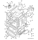 BODY PARTS Diagram and Parts List for JGBP29WEK2WW  General Electric Range