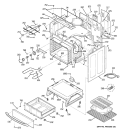 BODY PARTS Diagram and Parts List for ECBP82SJ3SS  General Electric Range
