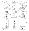 BODY PARTS Diagram and Parts List for GNSH45E02  General Electric Water Softener