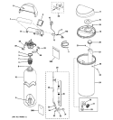 BODY PARTS Diagram and Parts List for GXSF40H01  General Electric Water Softener