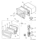 Part Location Diagram of WB06X10764 GE Wave Guide Resin Cover