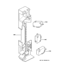 LATCH BOARD PARTS Diagram and Parts List for JES1451BJ02  General Electric Microwave
