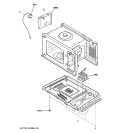 INTERIOR PARTS 2 Diagram and Parts List for JES1651SJ02  General Electric Microwave