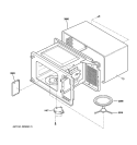 OVEN CAVITY PARTS Diagram and Parts List for JES1656SJ02  General Electric Microwave