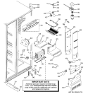 FRESH FOOD SECTION Diagram and Parts List for PSH23PGRBWW  General Electric Refrigerator