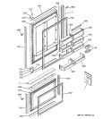 DOORS Diagram and Parts List for ZIC360NMBRH  General Electric Refrigerator