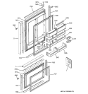 DOORS Diagram and Parts List for ZIC360NMCLH  General Electric Refrigerator