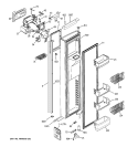 FREEZER DOOR Diagram and Parts List for PIG23NGSBFKB  General Electric Refrigerator