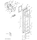 FREEZER DOOR Diagram and Parts List for GSR23WSSASS  General Electric Refrigerator