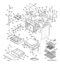 BODY PARTS Diagram and Parts List for JCB968SJ3SS  General Electric Range