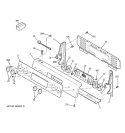CONTROL PANEL Diagram and Parts List for JCBP64SJ3SS  General Electric Range