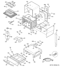 BODY PARTS Diagram and Parts List for JCSP47SK1SS  General Electric Range
