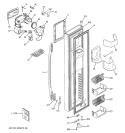 FREEZER DOOR Diagram and Parts List for PSC23NHSBCC  General Electric Refrigerator