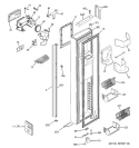 FREEZER DOOR Diagram and Parts List for PSH23PGSCWV  General Electric Refrigerator