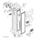 FREEZER DOOR Diagram and Parts List for PSH23PSSCSV  General Electric Refrigerator