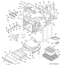 BODY PARTS Diagram and Parts List for JCBP84SJ3SS  General Electric Range