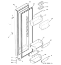 FRESH FOOD DOOR Diagram and Parts List for GCG21SISBFSS  General Electric Refrigerator