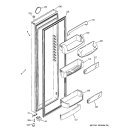 FRESH FOOD DOOR Diagram and Parts List for GCG21YESBFNS  General Electric Refrigerator
