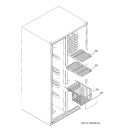 FREEZER SHELVES Diagram and Parts List for GCG23YHSBFBB  General Electric Refrigerator