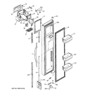 FREEZER DOOR Diagram and Parts List for GCG21ZESBFBB  General Electric Refrigerator