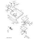 GAS & BURNER PARTS Diagram and Parts List for RGB740BEH6WH  Hotpoint Range