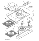RANGE HOOD Diagram and Parts List for JV535C4WW  General Electric Range Hood