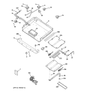 GAS & BURNER PARTS Diagram and Parts List for JGB900CEK4CC  General Electric Range