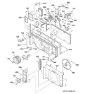 MOTOR & CHASSIS PARTS Diagram and Parts List for AZ38H09DADM2  General Electric Air Conditioner