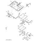 GAS & BURNER PARTS Diagram and Parts List for JGBP26CEH3CC  General Electric Range