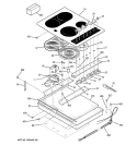 CONTROL PANEL & COOKTOP Diagram and Parts List for JP930KK2CC  General Electric Cooktop