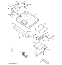 GAS & BURNER PARTS Diagram and Parts List for JGBP30WEK1WW  General Electric Range