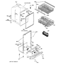 BODY PARTS Diagram and Parts List for GSS1800Z1  General Electric Dishwasher