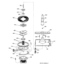 MOTOR - PUMP MECHANISM Diagram and Parts List for GSS1800Z1  General Electric Dishwasher
