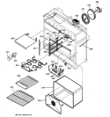 OVEN ASSEMBLY Diagram and Parts List for ZDP36L4DD1SS  General Electric Range