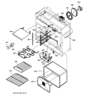 OVEN ASSEMBLY Diagram and Parts List for ZDP36L6D2SS  General Electric Range