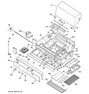 GAS RANGE Diagram and Parts List for ZGG36N31YSS  General Electric Grill
