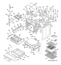 BODY PARTS Diagram and Parts List for JCB968SJ1SS  General Electric Range