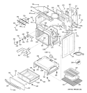 BODY PARTS Diagram and Parts List for JCBP78SK1SS  General Electric Range