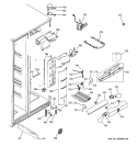 FRESH FOOD SECTION Diagram and Parts List for GSX25YBSBCWW  General Electric Refrigerator