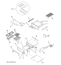 Part Location Diagram of WB55X10822 GE Drawer Front - Stainless Steel
