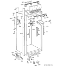 CABINET PARTS 2 Diagram and Parts List for ZIFS36NMHLH  General Electric Freezer