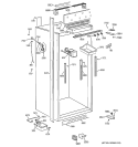 CABINET PARTS 2 Diagram and Parts List for ZIFS36NMHRH  General Electric Freezer