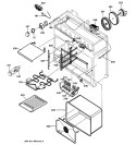 OVEN ASSEMBLY Diagram and Parts List for ZDP36N6DD2SS  General Electric Range