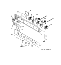 CONTROL PANEL Diagram and Parts List for ZET857BB3BB  General Electric Wall Oven
