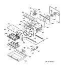 LOWER OVEN Diagram and Parts List for ZET857BB3BB  General Electric Wall Oven