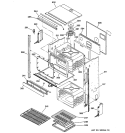 UPPER OVEN Diagram and Parts List for ZET857BYBB  General Electric Wall Oven