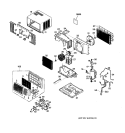 ROOM AIR CONDITIONER Diagram and Parts List for AGV18DAD1  General Electric Air Conditioner