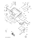 GAS & BURNER PARTS Diagram and Parts List for JGB918BEK3BB  General Electric Range