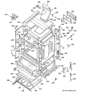 BODY PARTS Diagram and Parts List for JGBP83WEJ2WW  General Electric Range